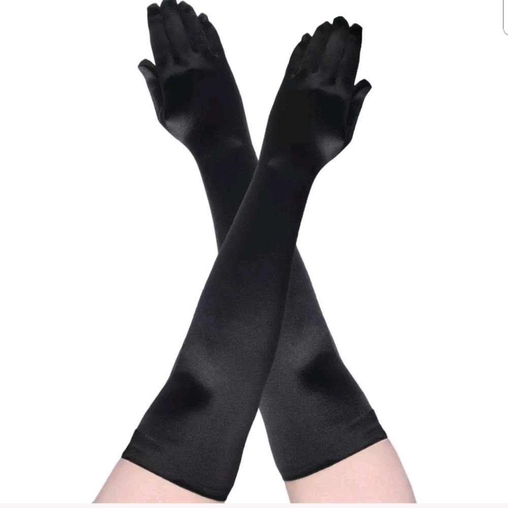 Shirley oh Hollywood Black Long Gloves